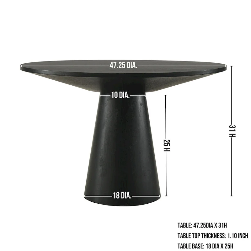 Rocco 48 Pedestal Dining Table