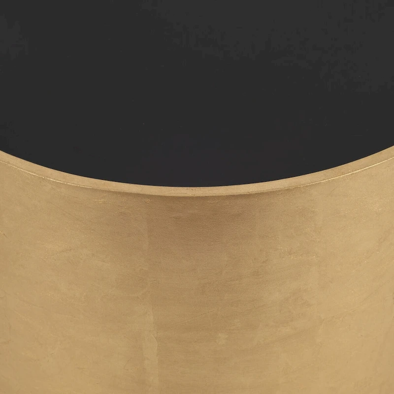 Sagebrook Home Modern Glam Wood Round Glass Coffee and End Table