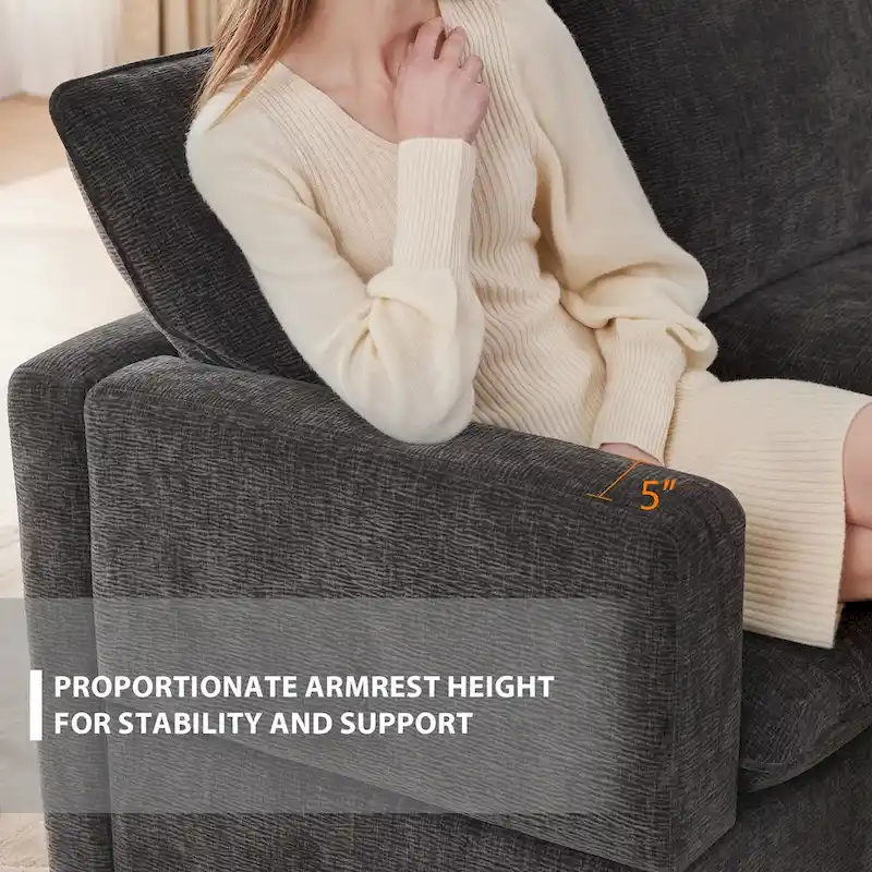 Modern 6-Seat Free Combination U-Shaped Modular Sofa, Sectional Couch Set with 2 Pillows