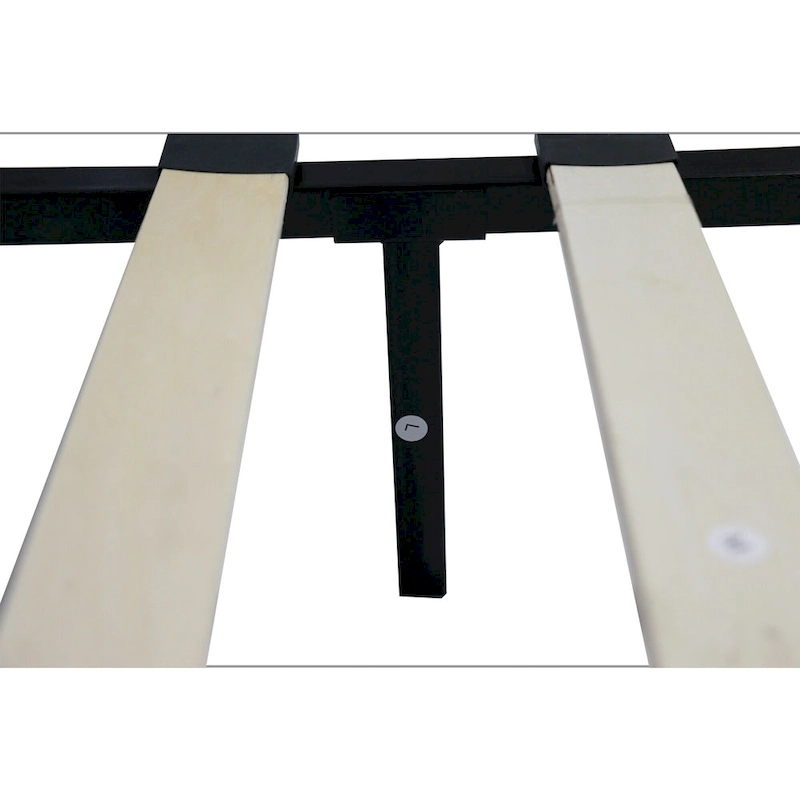 Grey King Linen Bed with Tufted Headboard