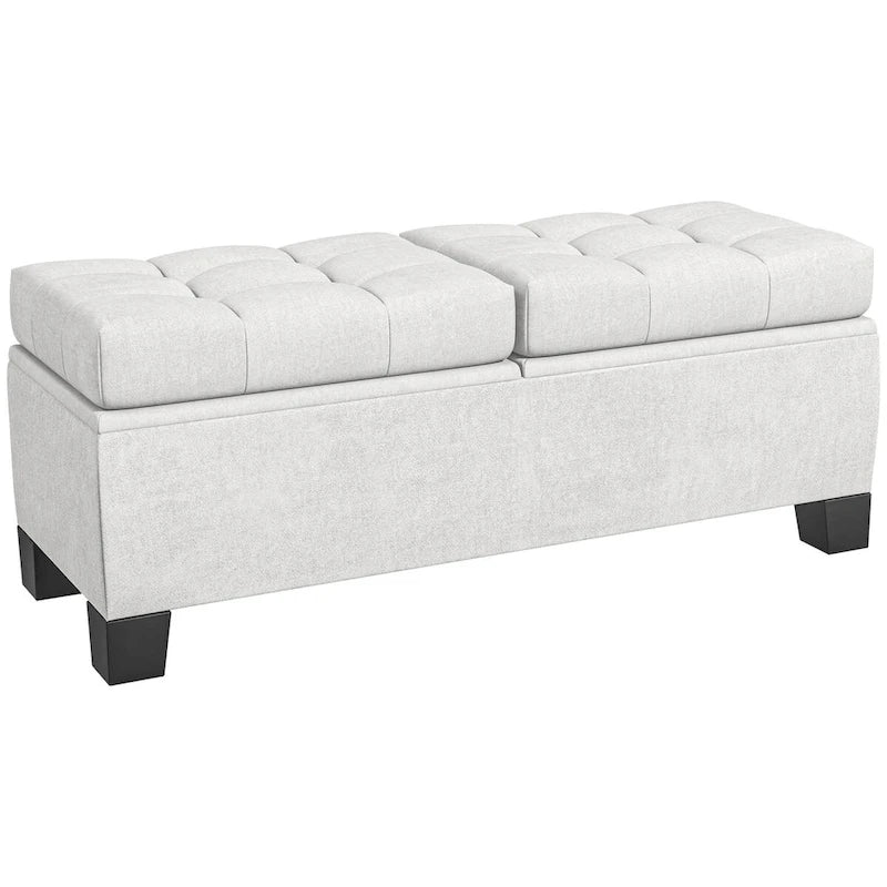 Upholstered End of Bed Bench with Steel Frame