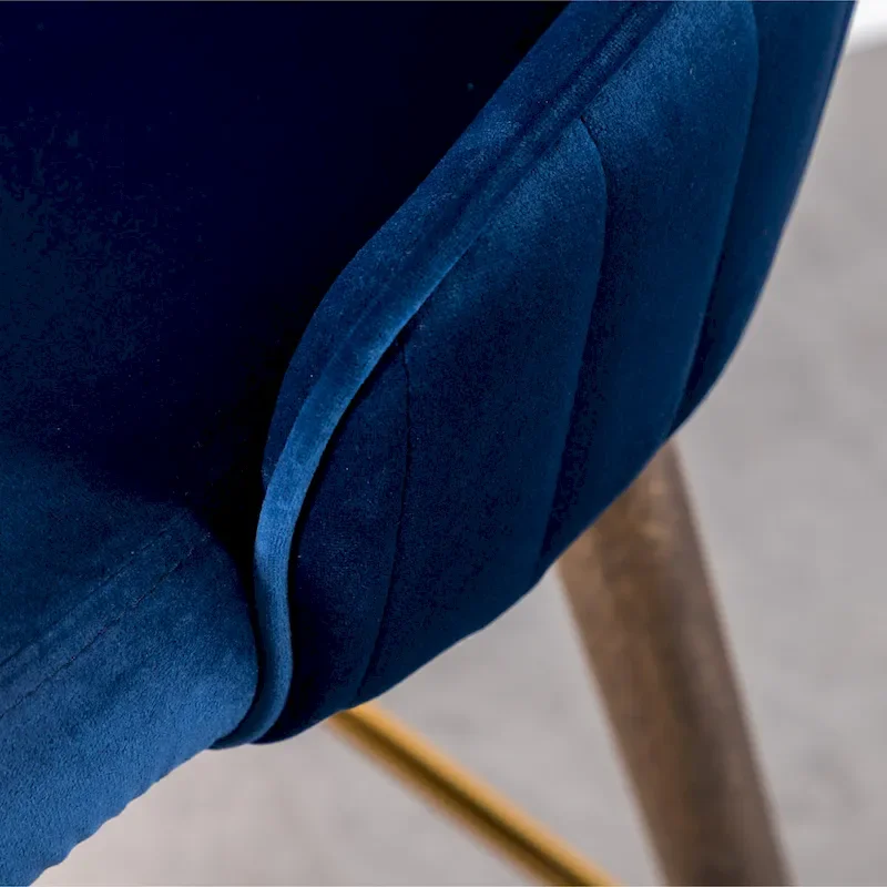 Roundhill Furniture Leland Fabric Upholstered Wingback Bar Stools (Set of 2)