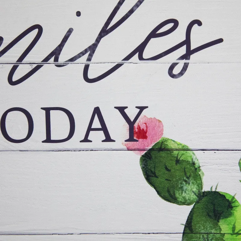 Be the Reason Someone Smiles Today Framed Canvas Wall Art - 12