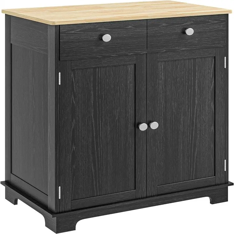 Black/White/Grey/Brown 2-Drawer 2-Door Sideboard Buffet Storage Cabinet
