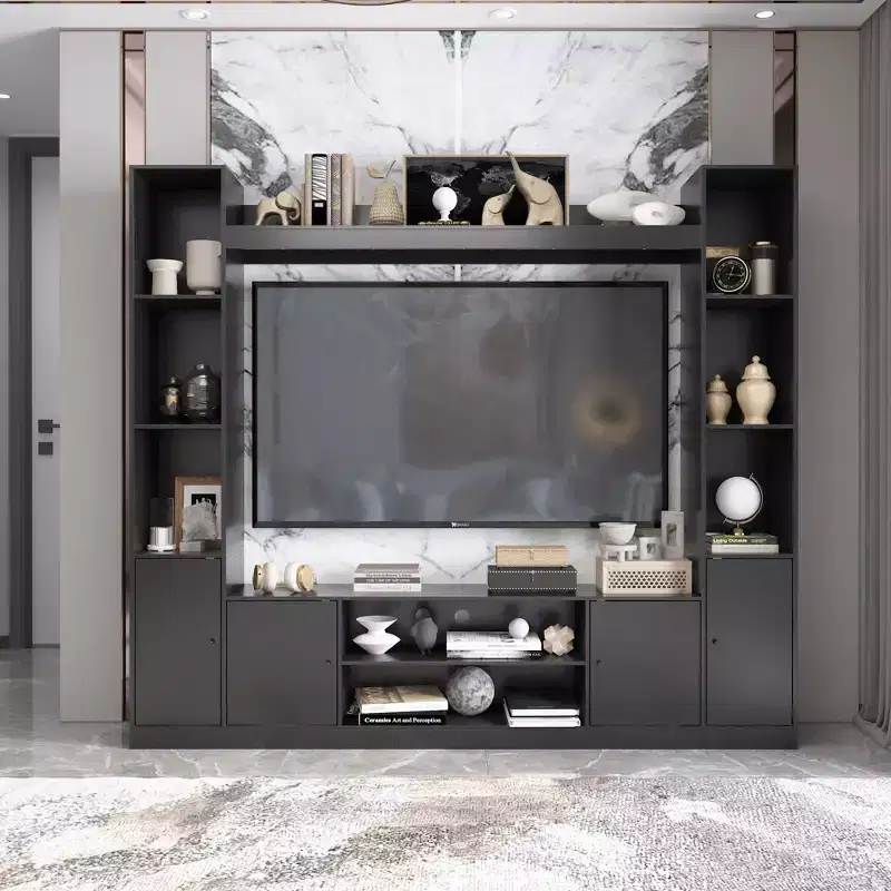 Famapy Modern and Minimalist Entertainment Center TV Stand: Modern Design with Ample Storage Media Console, Floating TV Shelf