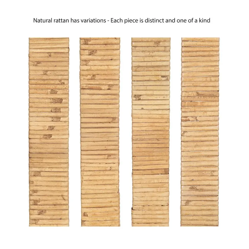 Kate and Laurel Rafina Rattan Side Table - 16x16x24