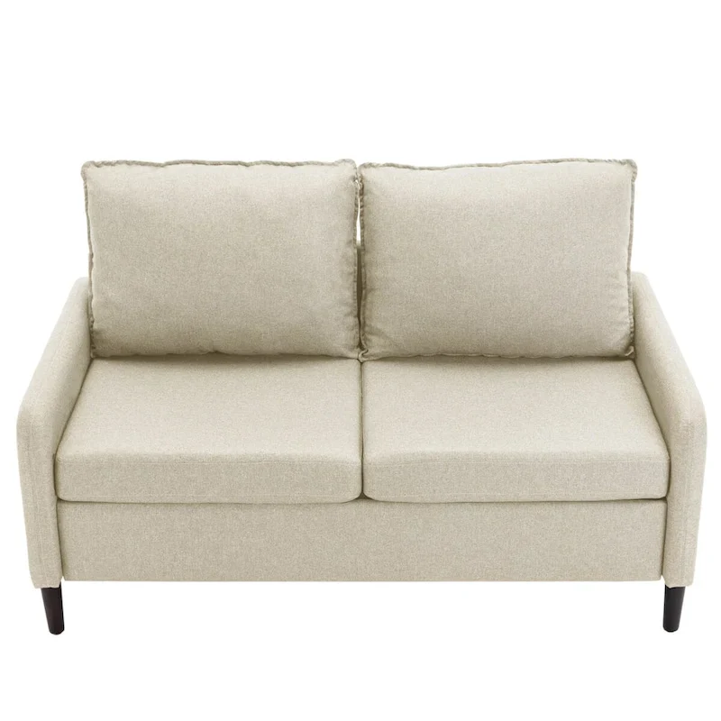 Living Room Loveseat Linen Sofa