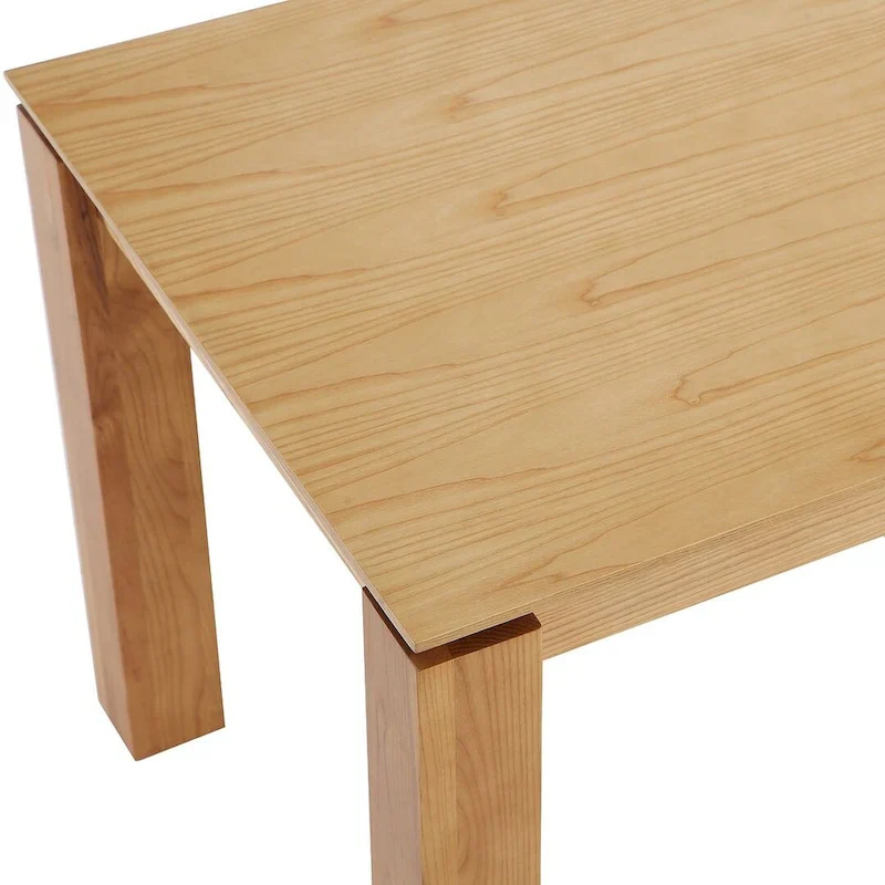 Rectangular Solid Wood Dining Table, 70.86 in., Seats 8