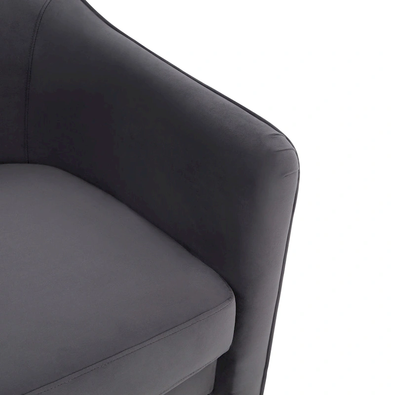 SAFAVIEH Couture Evchen Velvet Accent Chair - 30 W x 28 L x 30 H - 30Wx28Dx30H