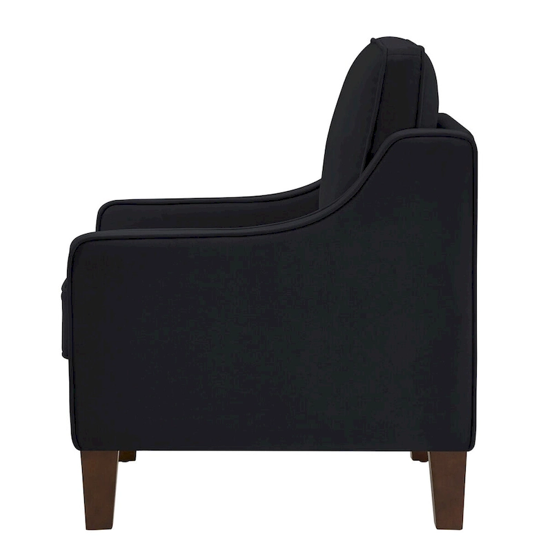 Armchair,Living Room Single Seat Sofa Chair with Wooden Legs,Upholstered Velvet Accent Chair