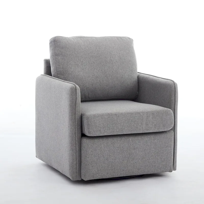 Linen Swivel Accent Chair