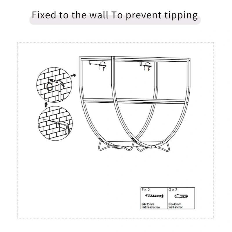 Merax Rustic Industrial Design Demilune Shape Console Table