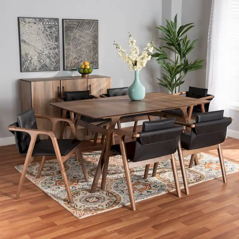 Mid-Century Modern 7-Piece Dining Set