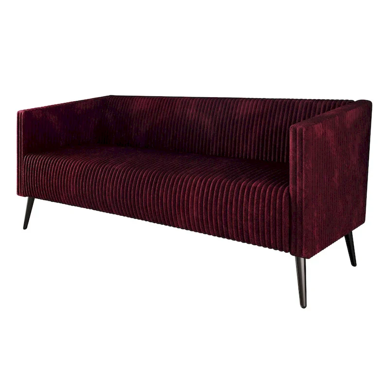CraftPorch Corduroy Modern and Glamorous Velvet Upholstered Sofa
