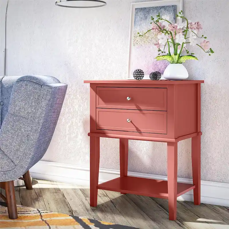 Accent Table with 2 Drawers
