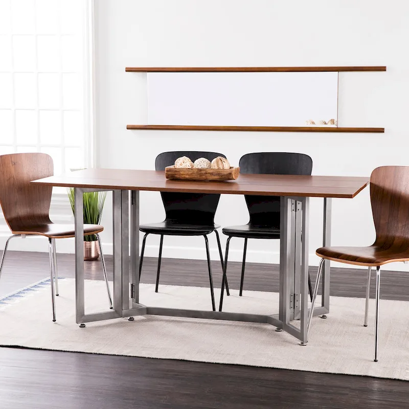 SEI Furniture Driness Drop Leaf Console to Dining Table - Black