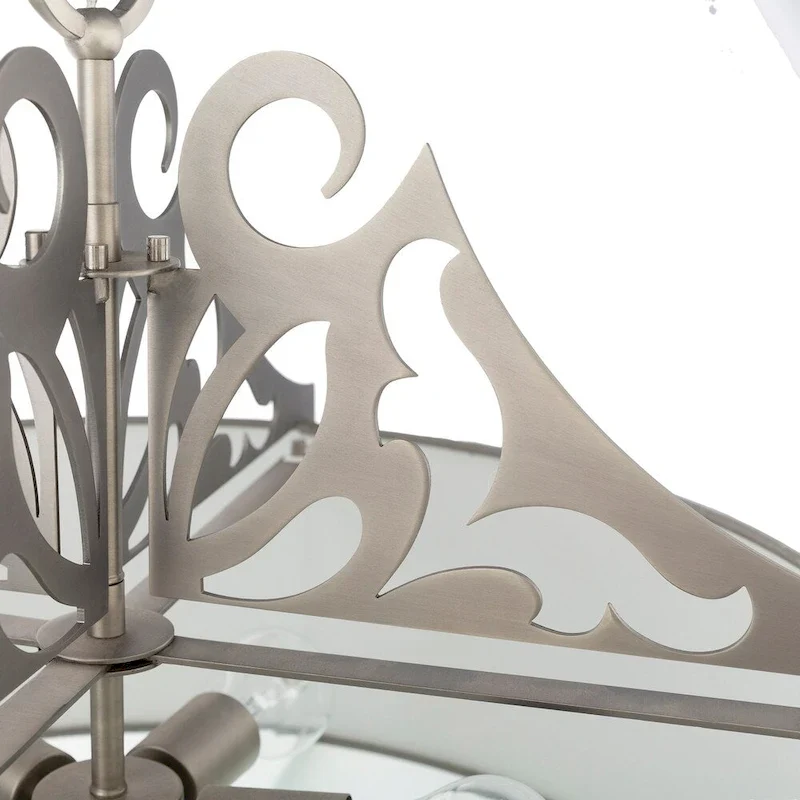 Roxton Modern Damask Metal 3-Light Pendant