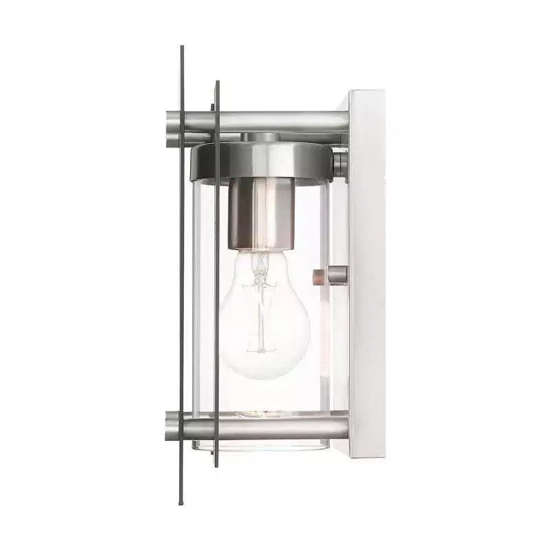 Livex Lighting Utrecht 1 - Light Wall Light in Black/Brushed Nickel