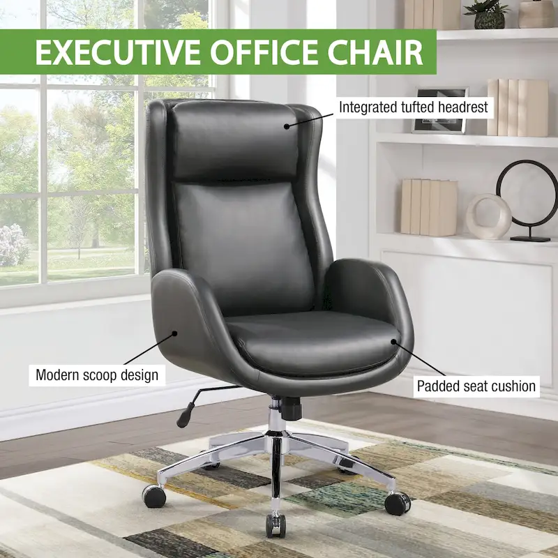 Blanchard Office Chair in Faux Leather