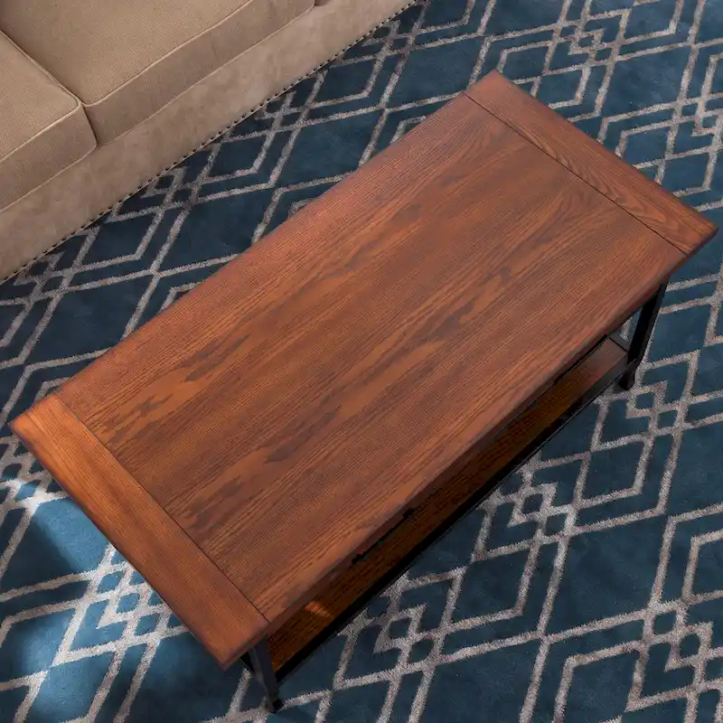 Peter Matte Black Slatted Coffee Table
