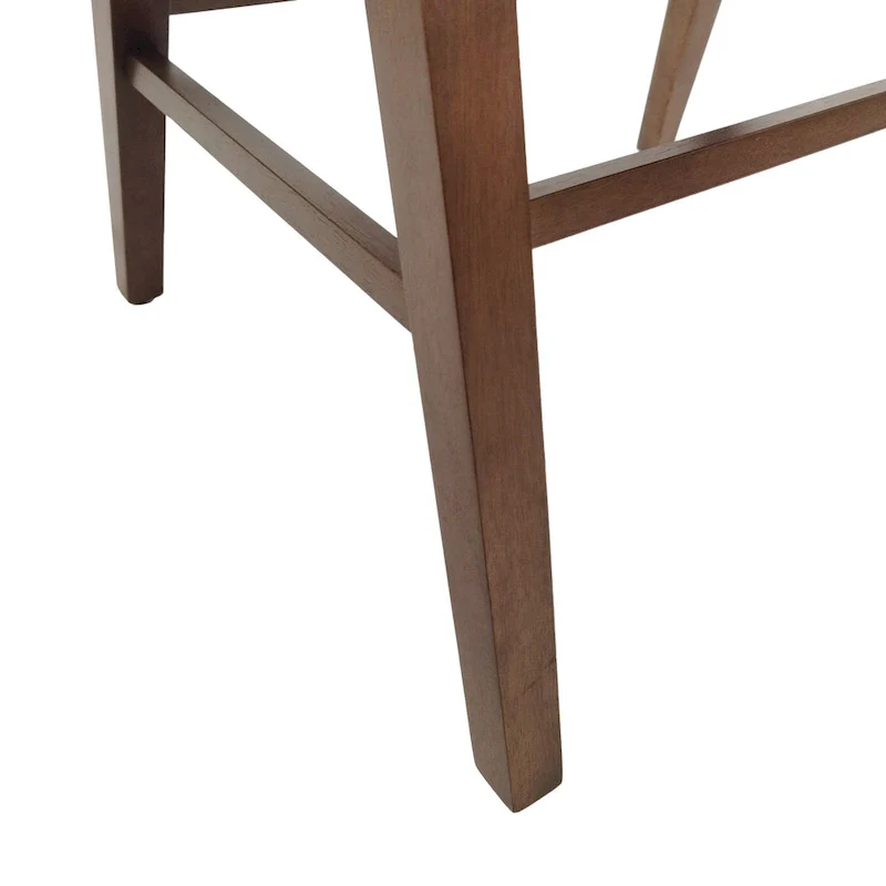 Stocker Fabric and Rubberwood Dining Chairs (Set of 2) by Christopher Knight Home