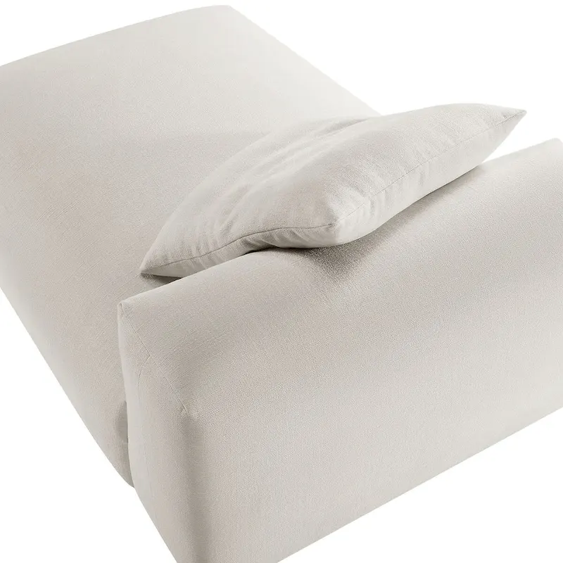 Solace Modular Upholstered Fabric Armless Chaise Lounge