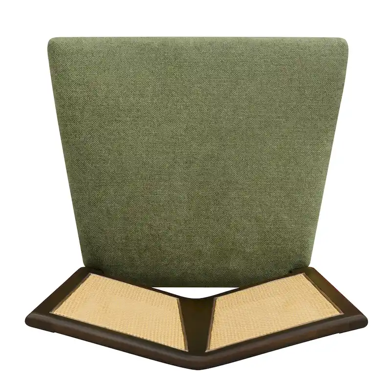 Christopher Knight Home - Oliver Mid-Century Rattan Back Upholstered Dining Chair Set of 2