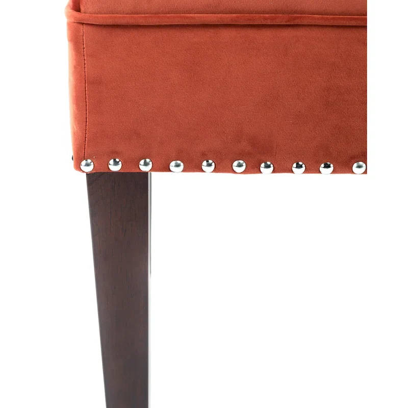 Mid Century Modern Tufted Upholstered Living Room Bench