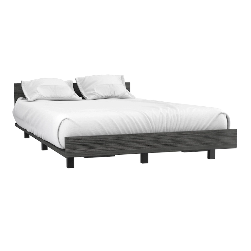 TUHOME Kaia Bed Base with Headboard, Twin