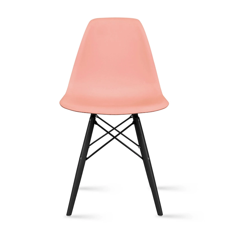 Designer Plastic/ Black Legs Retro Armless Eiffel Chair