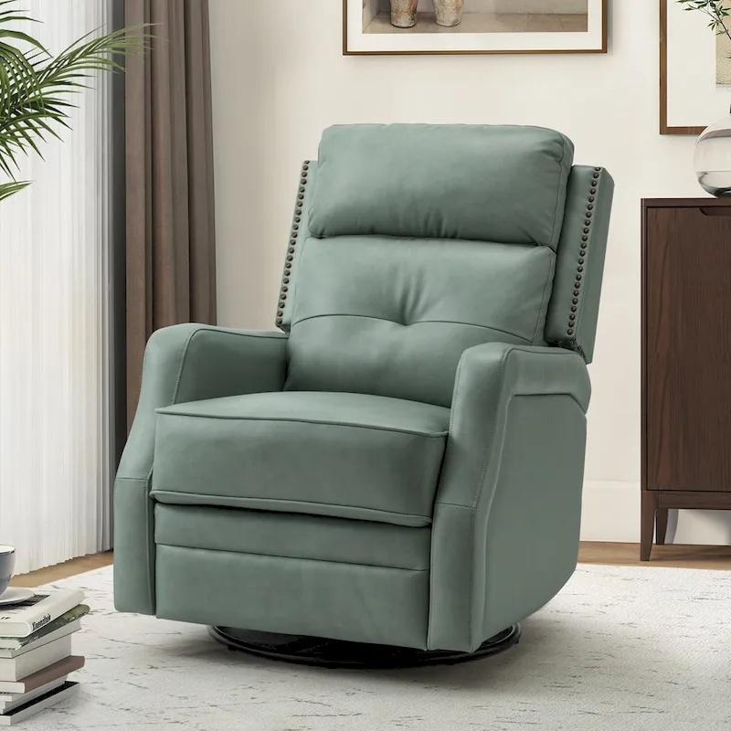 Living Room Recliner with Metal Base