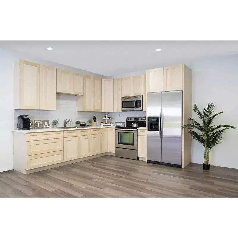 CASAINC 18 in. W x 24 in. D x 34.5 in. H Base Kitchen Cabinet with 3 Soft-Close Drawers  RTA Plywood Cabinets