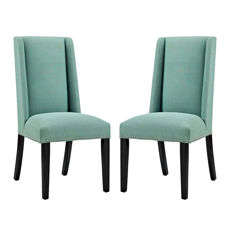Modway Baron Fabric Upholstered Dining Chairs (Set of 2)