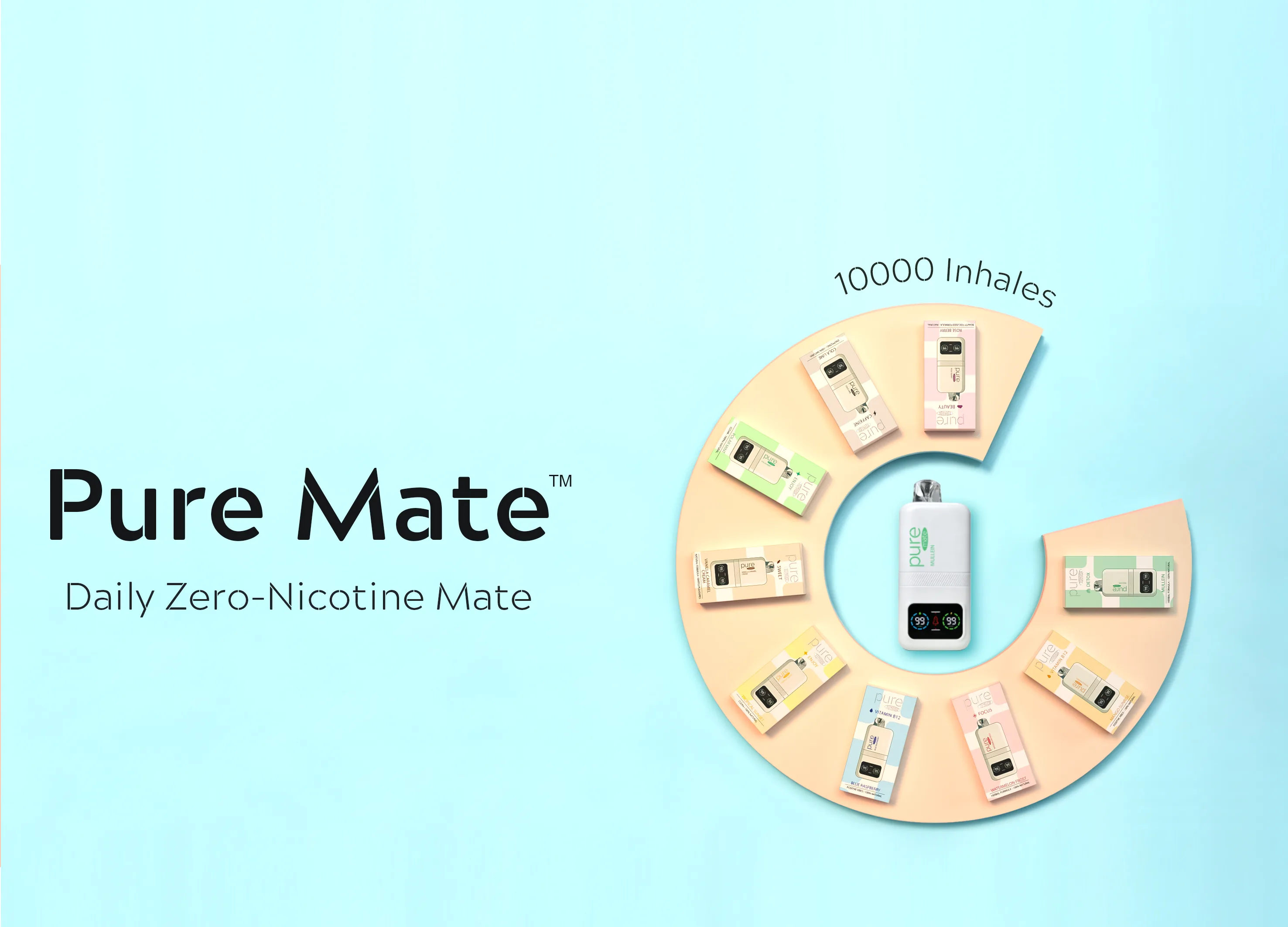 Pure 10000 Puffs Ultimate Collection | 9-Function Mega Set  (Pre- order, Ship From April 8th) - Caffeine vape shop online