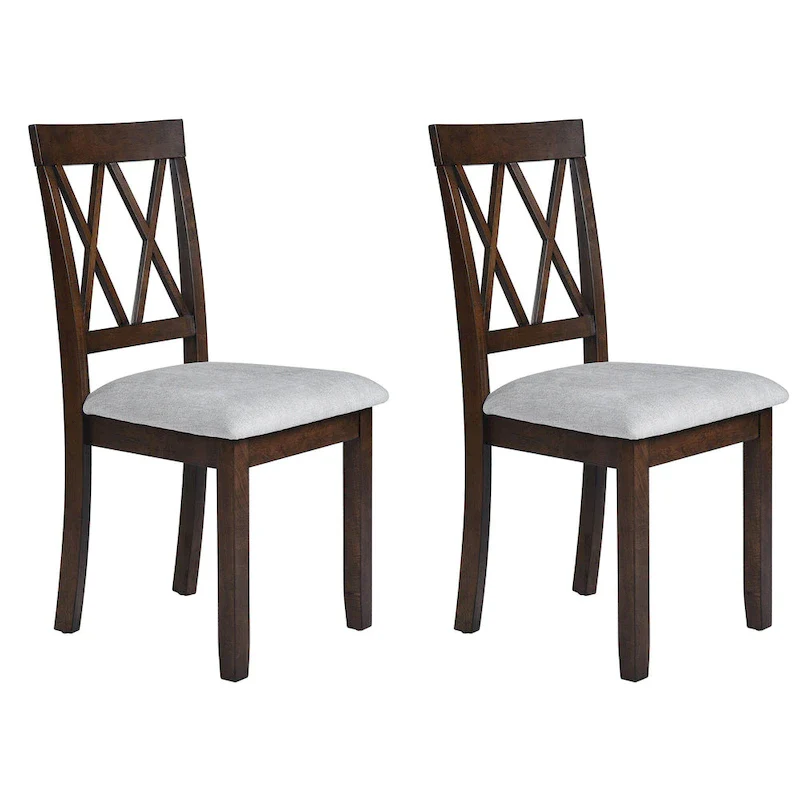 Dining Room Chairs Set of 2, Accent Diner Chairs Upholstered Fabric Side Stylish Kitchen Chairs