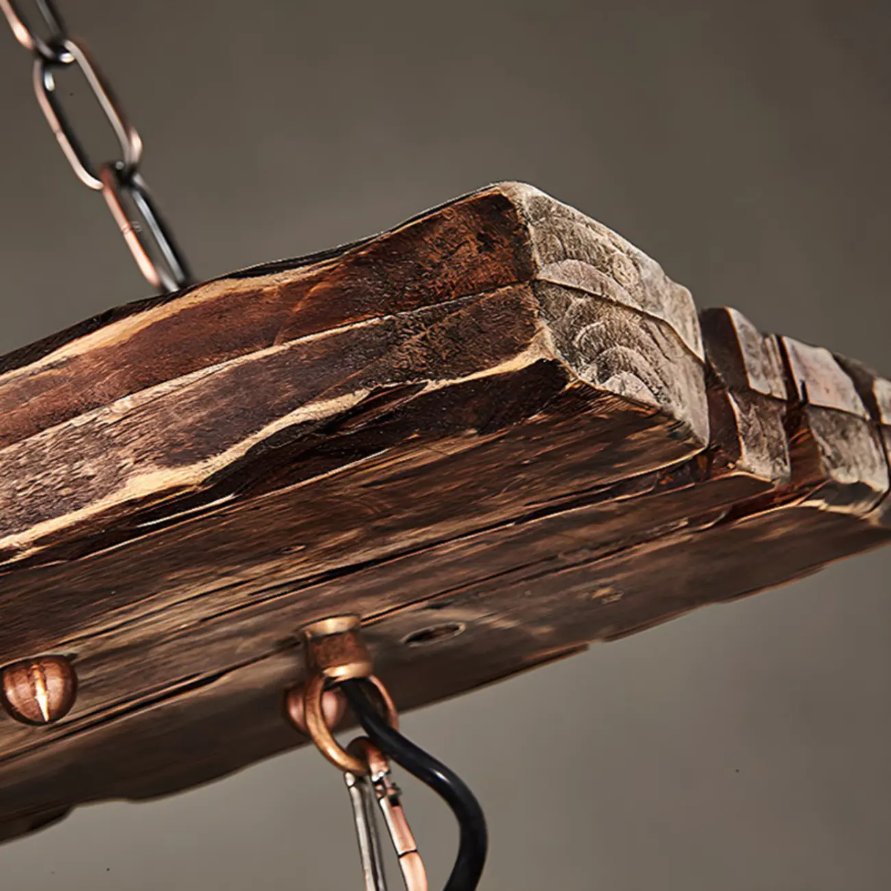 Industrial Island Light Brown Steampunk Cylindrical Pendant Light