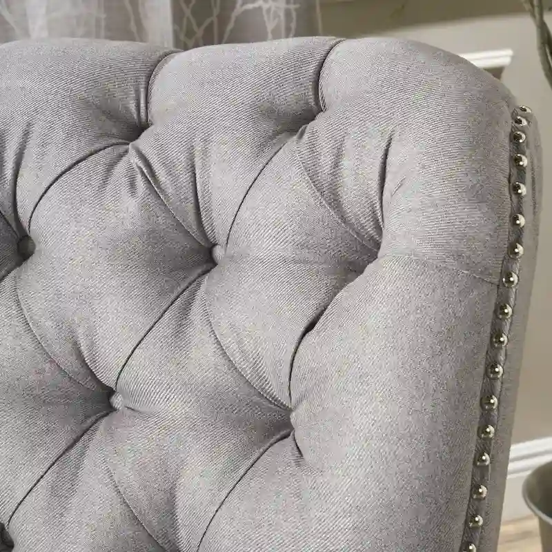 Cerelia Tufted Fabric Recliner by