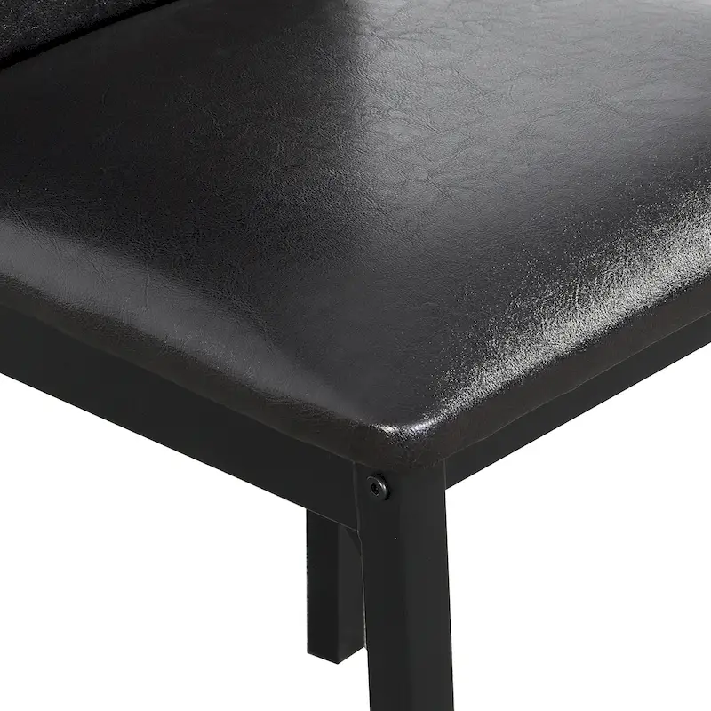 Roundhill Furniture Citico Metal 5-PC Dinette Set