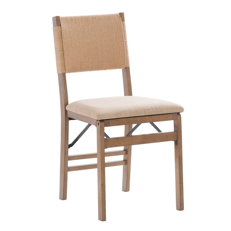 Imperial Wood Rope Folding Dining Chair (Set of 2)