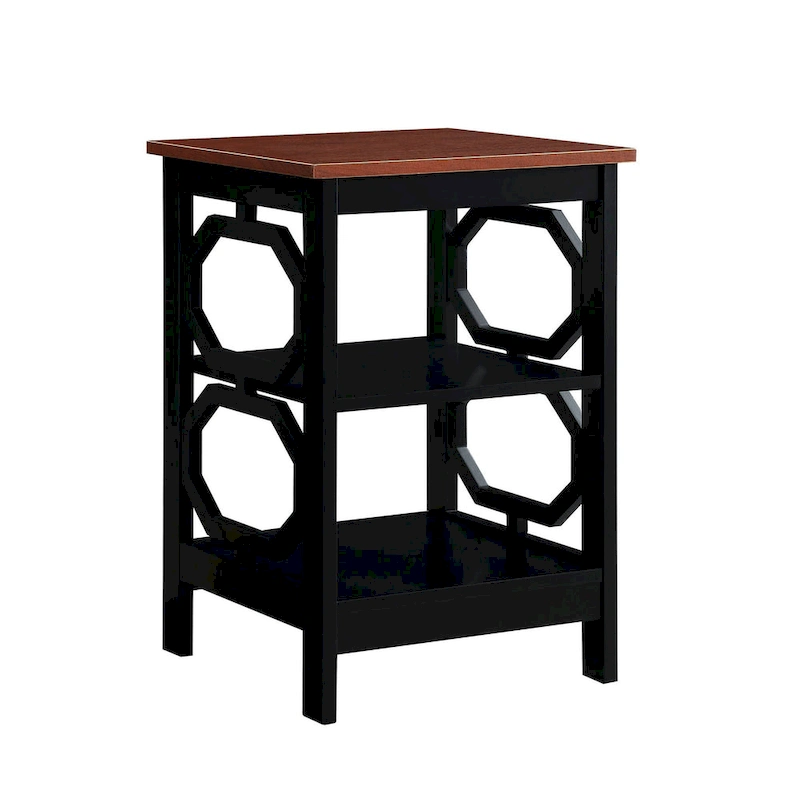 Convenience Concepts Omega End Table with Shelves