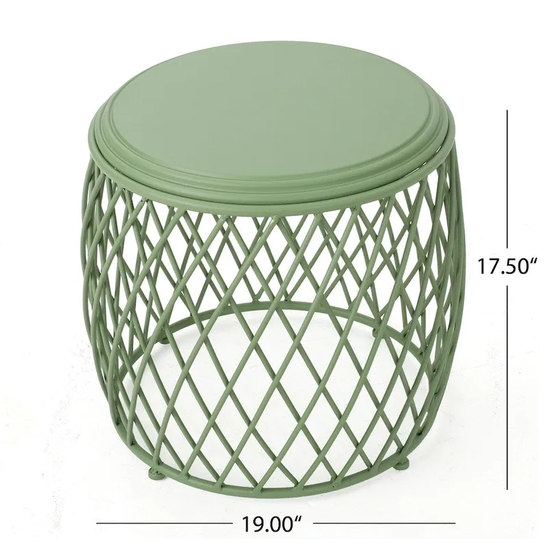 Bryony 19-inch Round Lattice Side Table by Christopher Knight Home