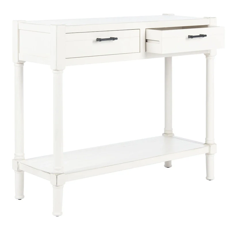 SAFAVIEH Phillis 2-Drawer Console Table - 35.5 W x 13 L x 29.5 H - 36Wx13Dx30H