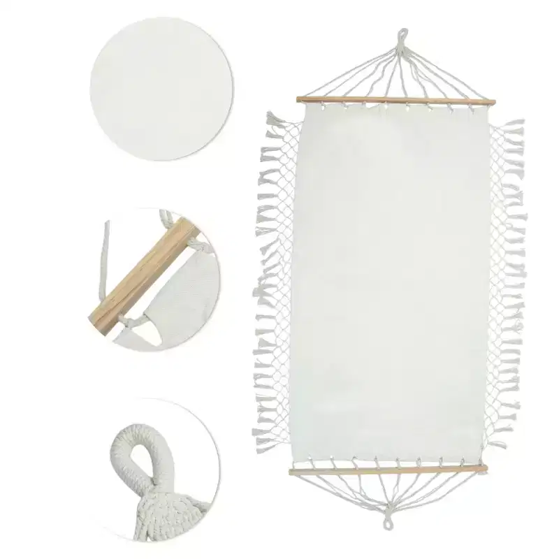 Unique Bargains Durable Hammock 78.74x39.37 White 1 Pc