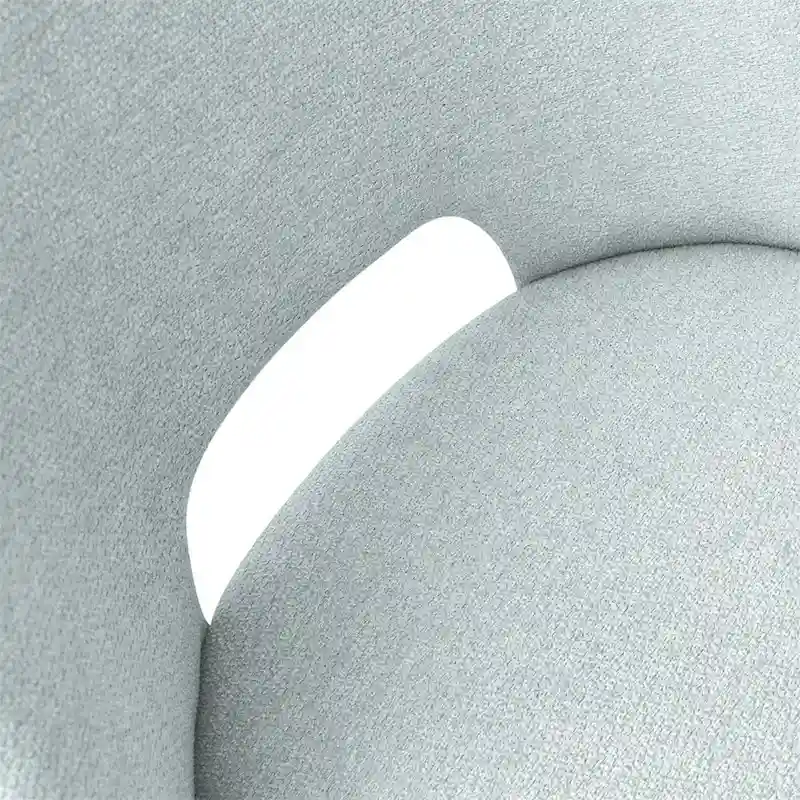 Upholstered Modern Cutout Back Dining Chair with Walnut LegSet of 4)