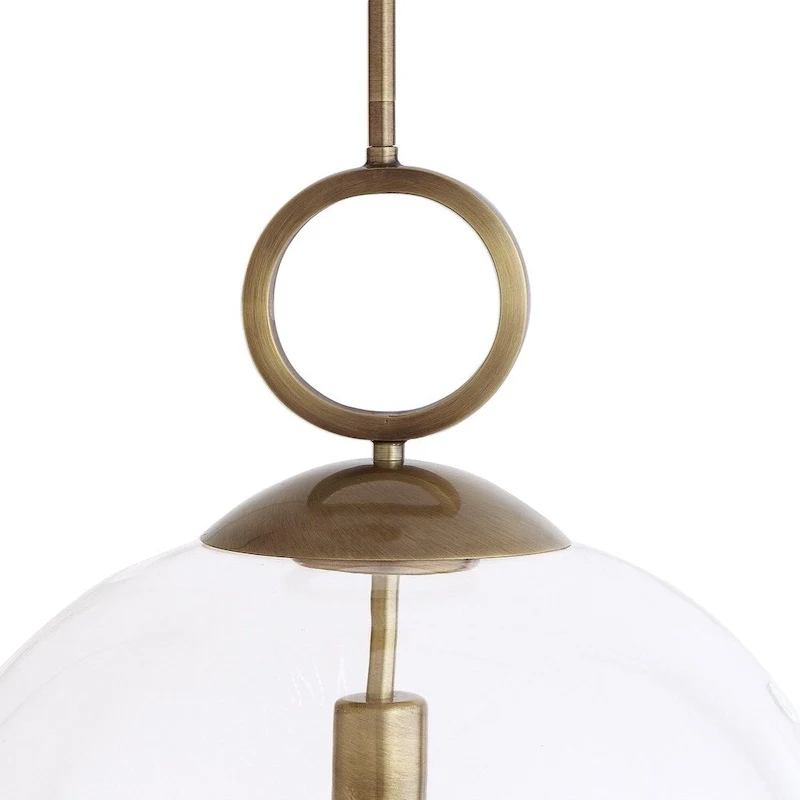 Uttermost Calix Aged Brass Steel/Glass 1-light Pendant