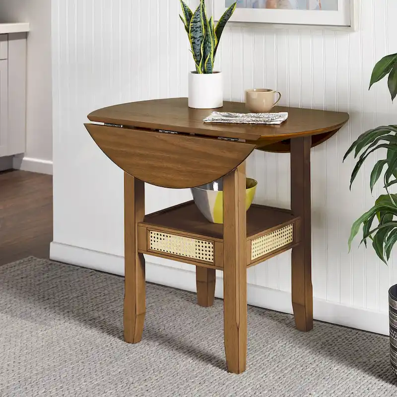 Plaga Cane Accent Dining Table by iNSPIRE Q Classic - 36-inch