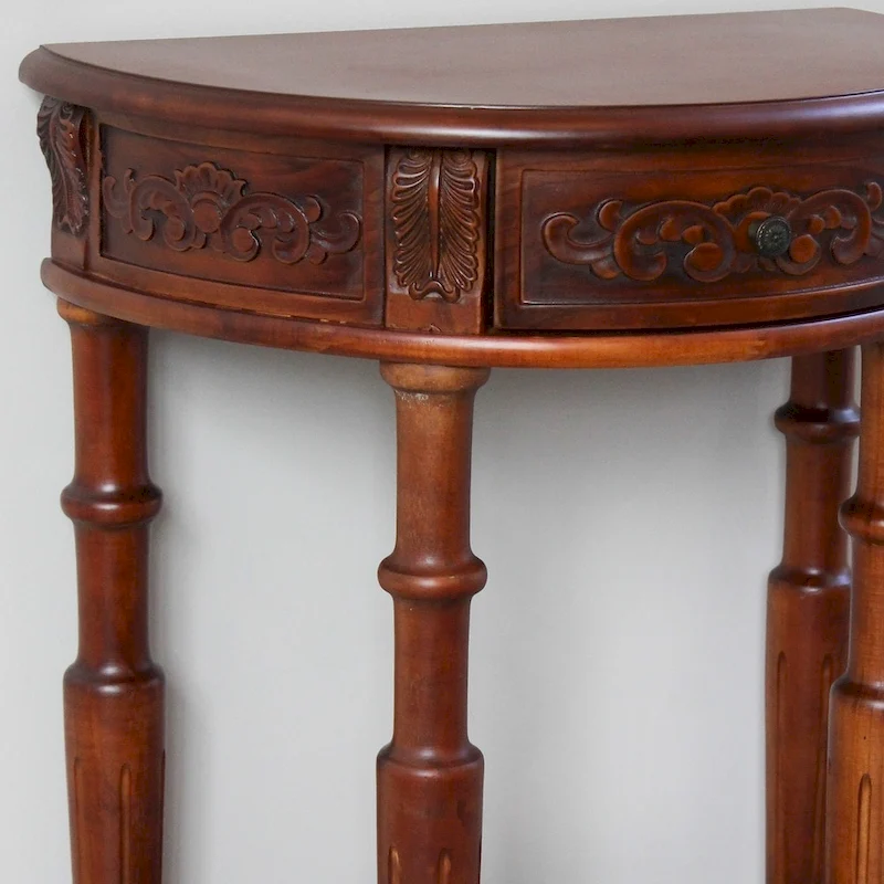 Windsor Carved Two-tier Console Table