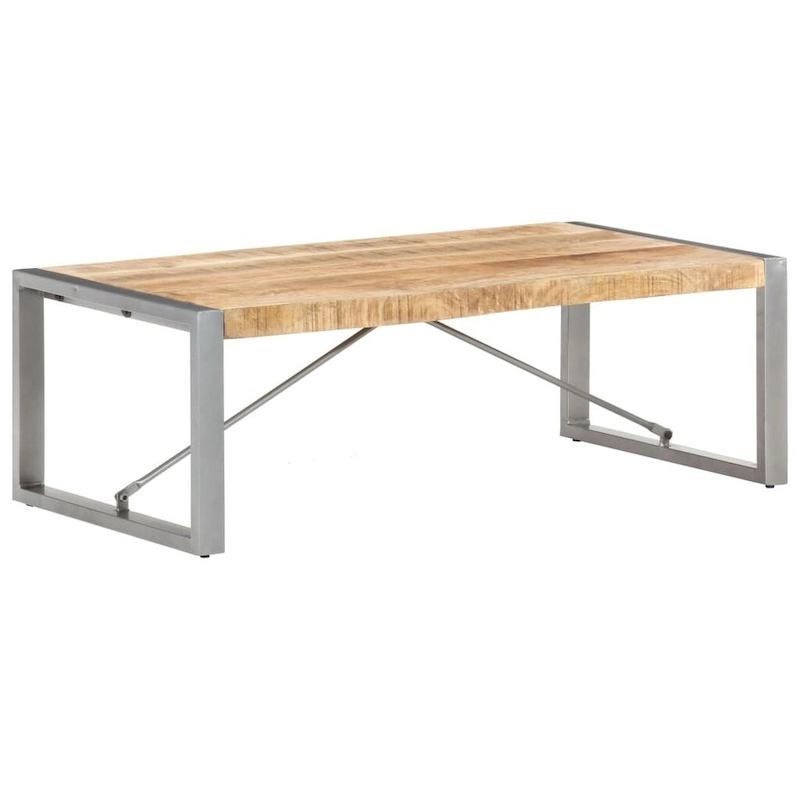 vidaXL Coffee Table 47.2x23.6x15.7 Rough Mango Wood