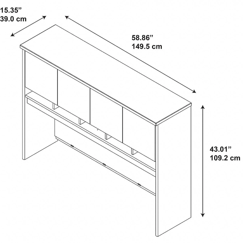 Series C 60W Hutch by Bush Business Furniture