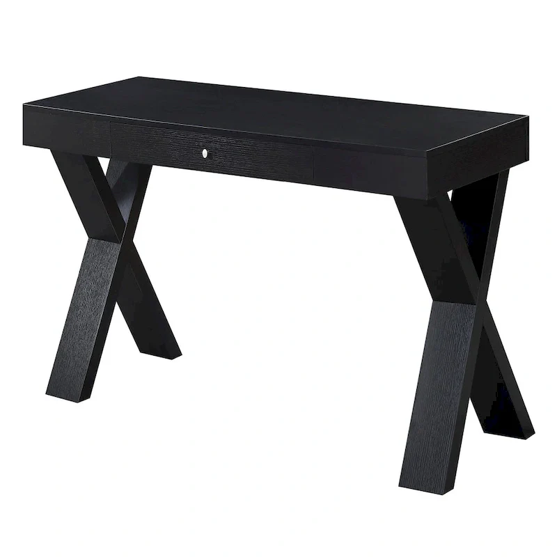 1 Drawer Desk with Crisscross Legs